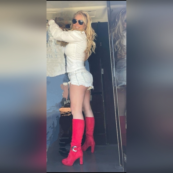 Impo Red Heeled Boots for Women - Picture 1 of 5